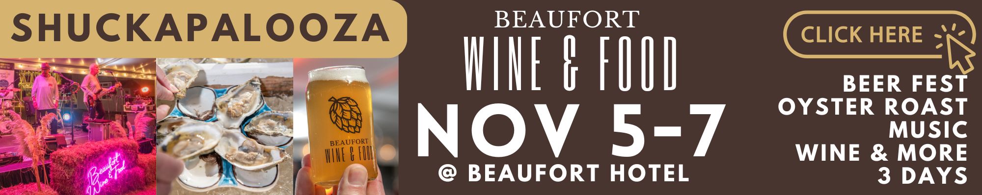 Beaufort Wine and Food Banner Fall 2026